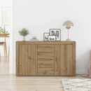 vidaXL Széf Artisan tölgy 120 x 36 x 69 cm Faanyag