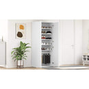 vidaXL Cipőszekrény polcokkal tárolóval Fehér 80 x 39 x 178 cm Faanyag