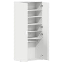 vidaXL Cipőszekrény polcokkal tárolóval Fehér 80 x 39 x 178 cm Faanyag