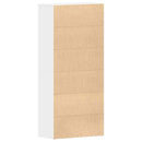 vidaXL Cipőszekrény polcokkal tárolóval Fehér 80 x 39 x 178 cm Faanyag