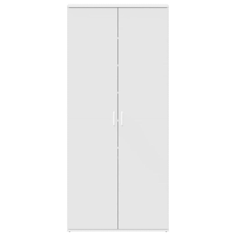 vidaXL Cipőszekrény ajtóval Fehér 80 x 39 x 180 cm Faanyag