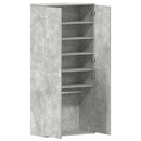 vidaXL Cipőszekrény polcokkal Beton Szürke 80 x 39 x 178 cm Faanyag