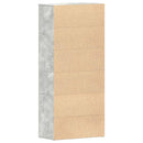 vidaXL Cipőszekrény polcokkal Beton Szürke 80 x 39 x 178 cm Faanyag