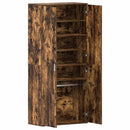 vidaXL Cipőszekrény polcokkal Füstölt tölgy 80 x 39 x 178 cm Faanyag