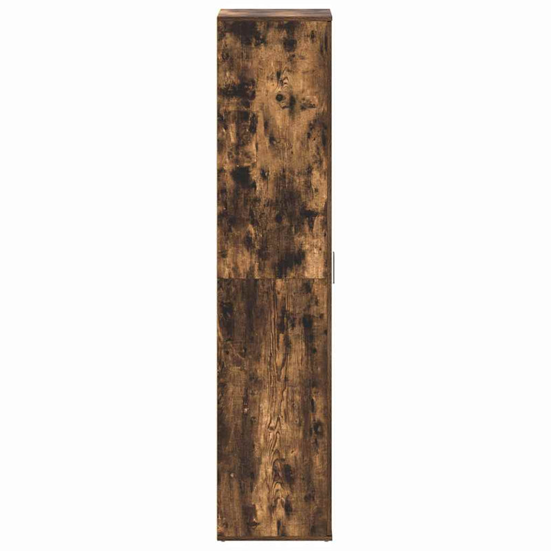 vidaXL Cipőszekrény ajtóval Barna 80 x 39 x 180 cm Faanyag