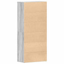 vidaXL Cipőszekrény polcokkal Szürke Sonoma 80 x 39 x 178 cm Faanyag