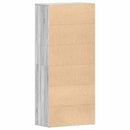 vidaXL Cipőszekrény polcokkal Szürke Sonoma 80 x 39 x 178 cm Faanyag