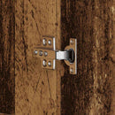 vidaXL Cipőszekrény polcokkal ajtóval Öreg fa 80 x 39 x 178 cm Faanyag