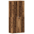vidaXL Cipőszekrény polcokkal ajtóval Öreg fa 80 x 39 x 178 cm Faanyag