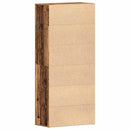 vidaXL Cipőszekrény polcokkal ajtóval Öreg fa 80 x 39 x 178 cm Faanyag