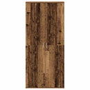 vidaXL Cipőszekrény polcokkal ajtóval Öreg fa 80 x 39 x 178 cm Faanyag