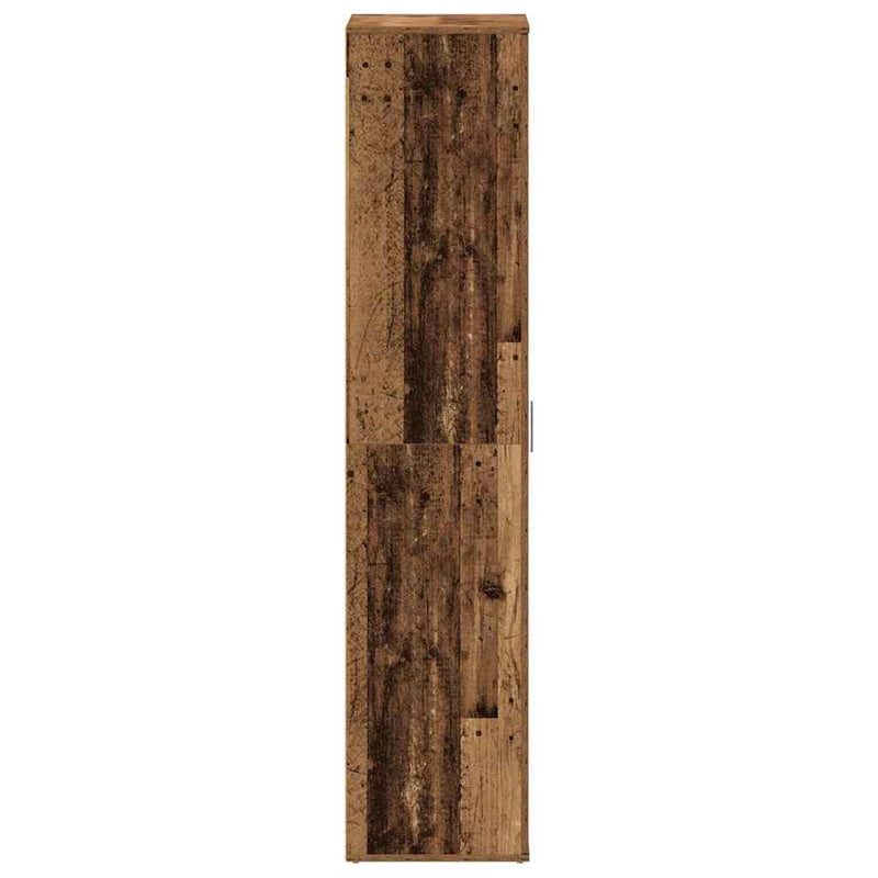 vidaXL Cipőszekrény ajtóval Barna 80 x 39 x 180 cm Faanyag