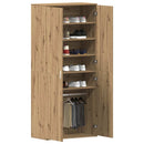 vidaXL Cipőszekrény polcokkal Artisan tölgy 80 x 39 x 178 cm Faanyag