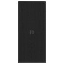 vidaXL Cipőszekrény polcokkal Fekete tölgy 80 x 39 x 178 cm Faanyag