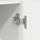 vidaXL Széf LED -es lámpákkal Fehér 116 x 30 x 75 cm Faanyag