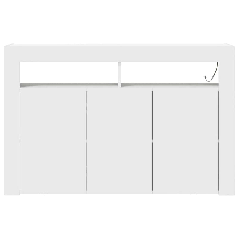 vidaXL Széf Fehér 116 x 30 x 75 cm Faanyag