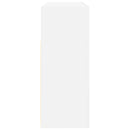 vidaXL Széf LED -es lámpákkal Fehér 116 x 30 x 75 cm Faanyag