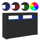 vidaXL Széf Fekete 116 x 30 x 75 cm Faanyag