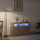 vidaXL Széf sonoma tölgy 116 x 30 x 75 cm Faanyag