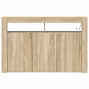 vidaXL Széf sonoma tölgy 116 x 30 x 75 cm Faanyag