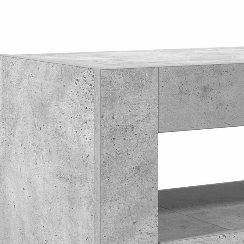 vidaXL Széf Beton szürke 116 x 30 x 75 cm Faanyag