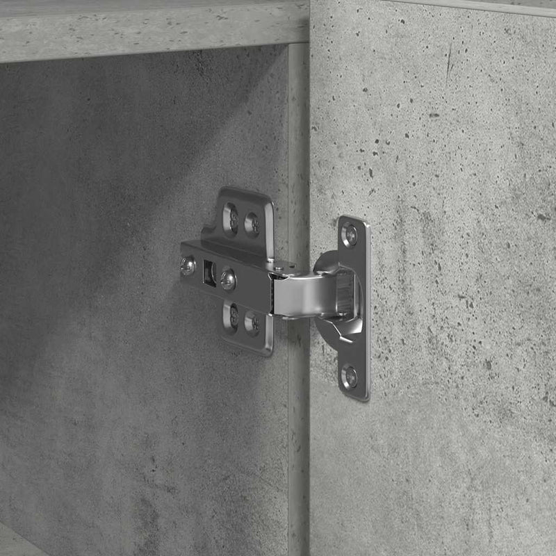 vidaXL Széf Beton szürke 116 x 30 x 75 cm Faanyag