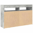 vidaXL Széf Beton szürke 116 x 30 x 75 cm Faanyag