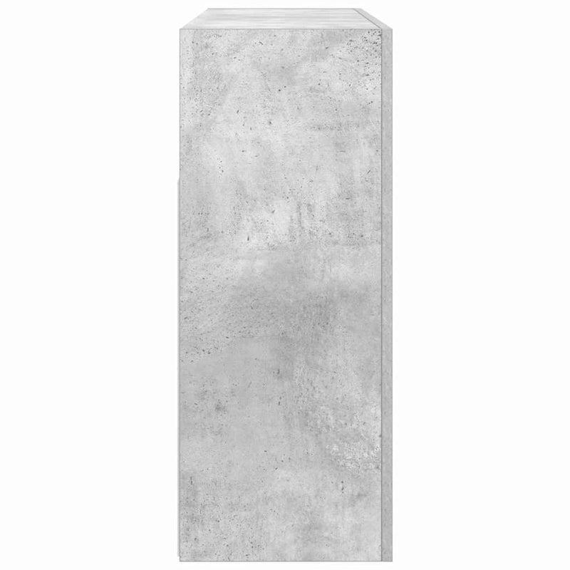 vidaXL Széf Beton szürke 116 x 30 x 75 cm Faanyag