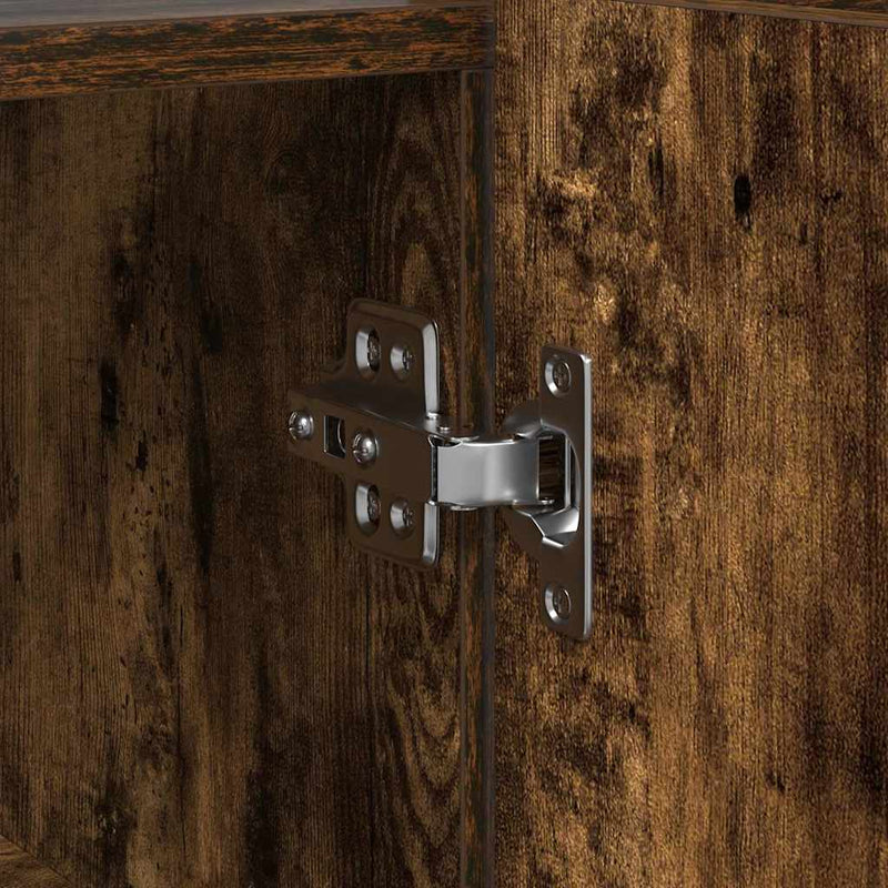 vidaXL Széf Füstölt tölgy 116 x 30 x 75 cm Faanyag