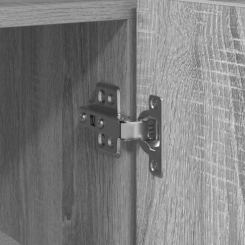 vidaXL Széf Szürke sonoma 116 x 30 x 75 cm Faanyag