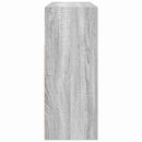 vidaXL Széf LED -es lámpákkal Szürke Sonoma 116 x 30 x 75 cm Faanyag