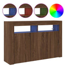 vidaXL Széf barna tölgy 116 x 30 x 75 cm Faanyag