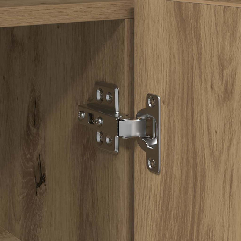 vidaXL Széf kézműves tölgy 116 x 30 x 75 cm Faanyag