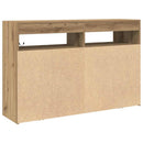 vidaXL Széf Artisan tölgy 116 x 30 x 75 cm Szerelt Fa