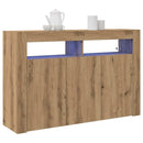 vidaXL Széf Artisan tölgy 116 x 30 x 75 cm Szerelt Fa