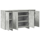 vidaXL Széf Beton Szürke 135 x 41 x 75 cm Faanyag