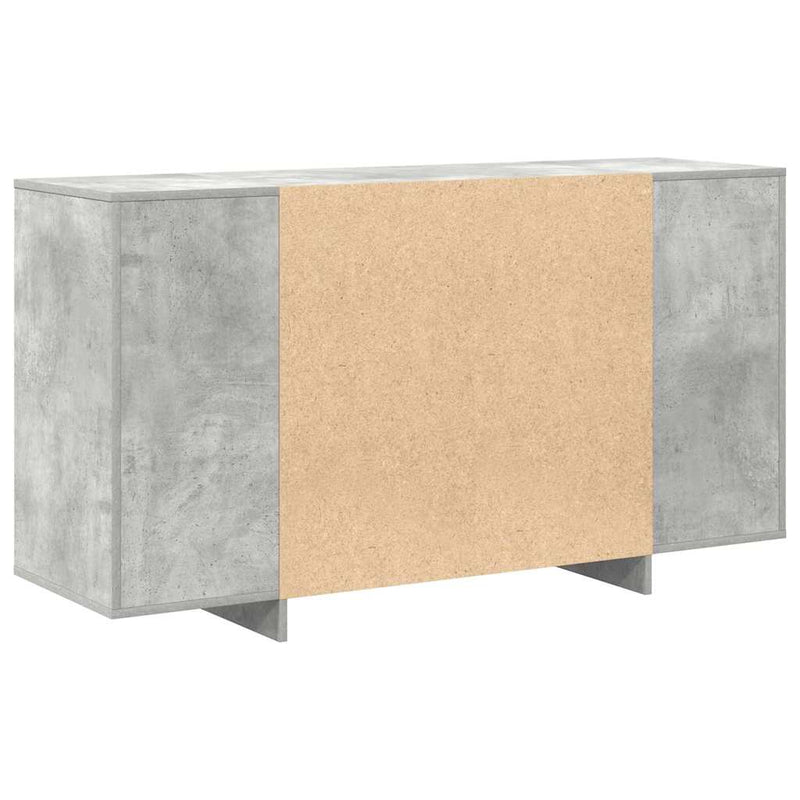 vidaXL Széf Beton szürke 135 x 41 x 69 cm Faanyag