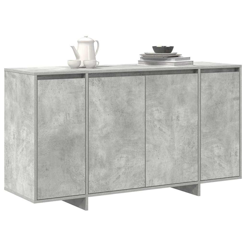 vidaXL Széf Beton szürke 135 x 41 x 69 cm Faanyag