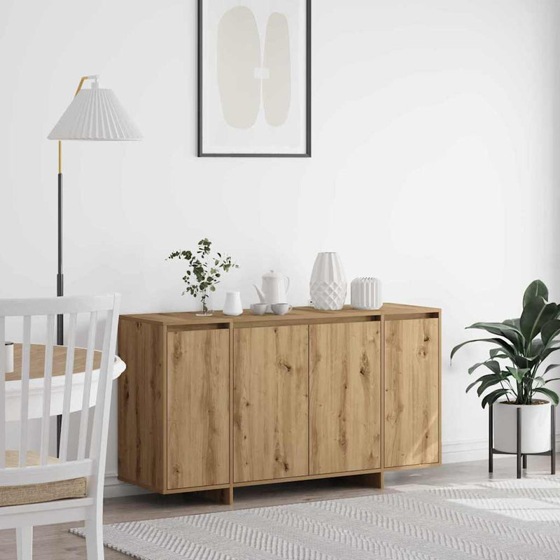 vidaXL Széf kézműves tölgy 135 x 41 x 69 cm Faanyag