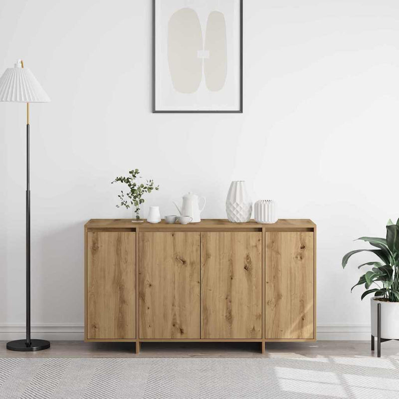 vidaXL Széf kézműves tölgy 135 x 41 x 69 cm Faanyag