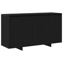 vidaXL Széf Fekete tölgy 135 x 41 x 75 cm Szerelt Fa
