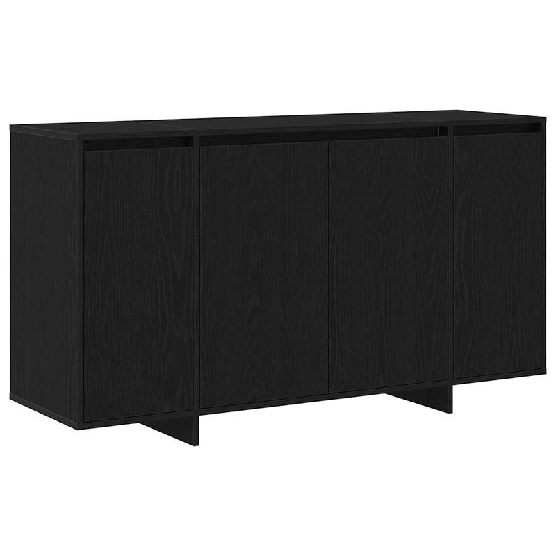 vidaXL Széf Musta tammi 135 x 41 x 69 cm Faanyag