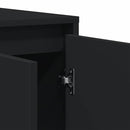 vidaXL Széf Fekete 120 x 41 x 75 cm Faanyag
