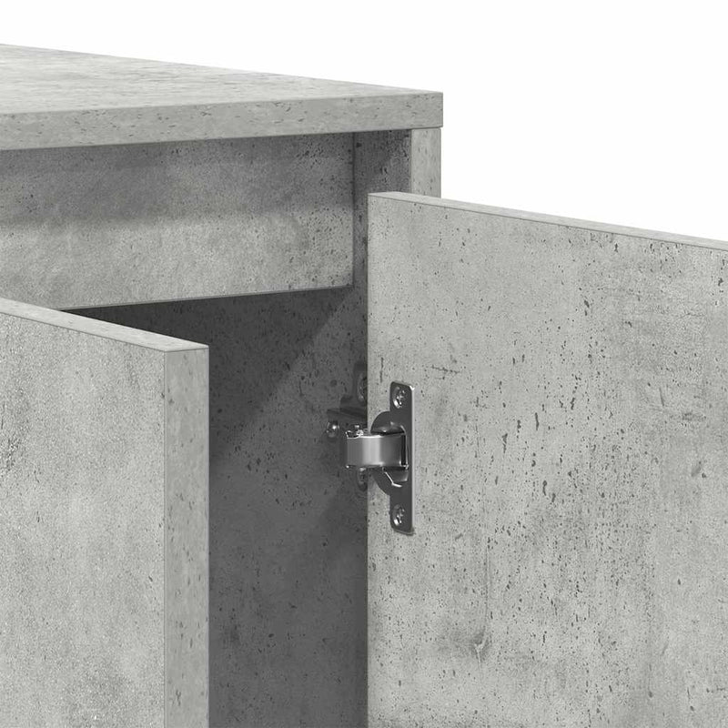 vidaXL Széf Beton szürke 120 x 41 x 75 cm Faanyag