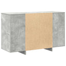 vidaXL Széf Beton Szürke 120 x 41 x 75 cm Szerelt Fa