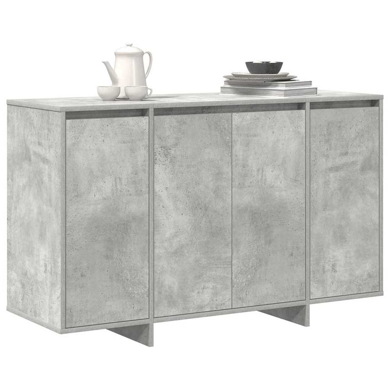 vidaXL Széf Beton szürke 120 x 41 x 75 cm Faanyag
