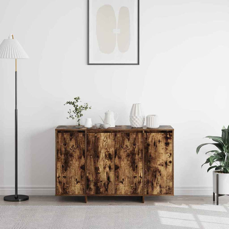 vidaXL Széf Füstölt tölgy 120 x 41 x 75 cm Faanyag