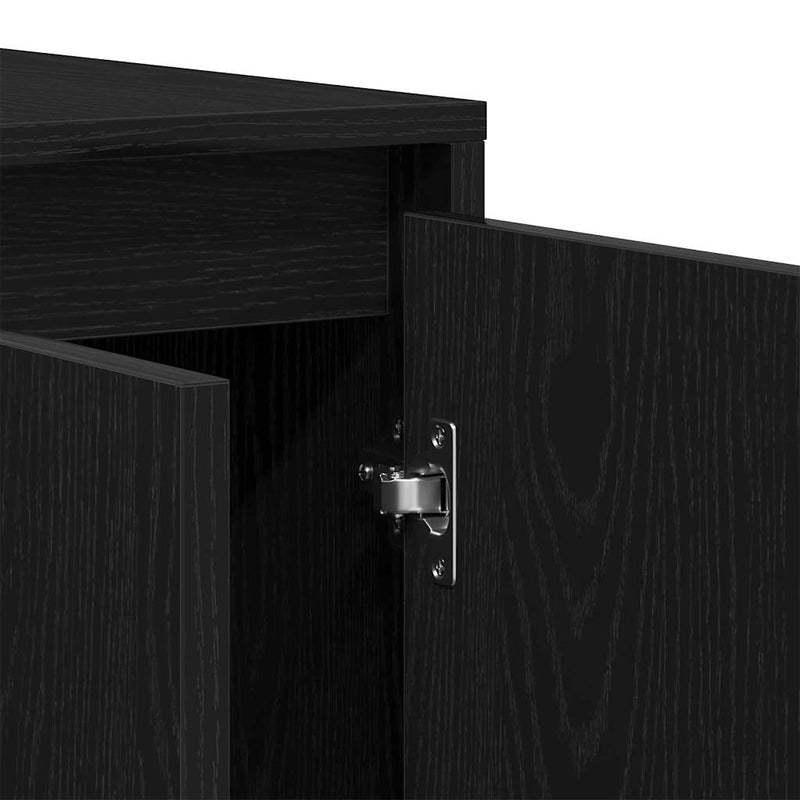 vidaXL Széf Musta tammi 120 x 41 x 75 cm Faanyag