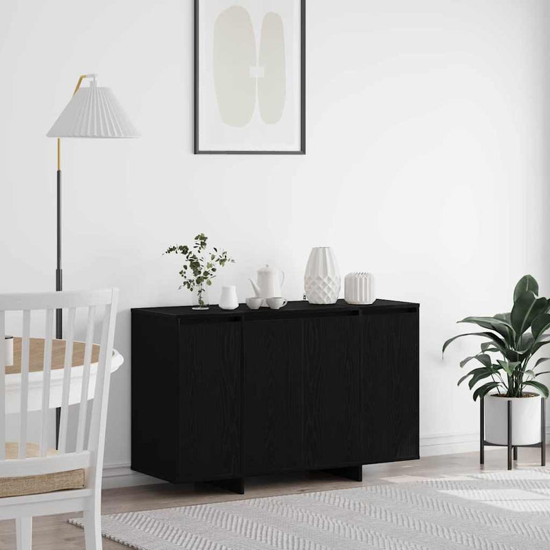 vidaXL Széf Musta tammi 120 x 41 x 75 cm Faanyag