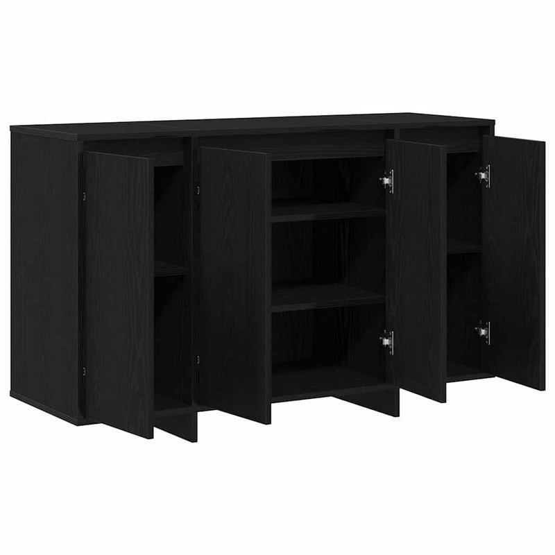 vidaXL Széf Musta tammi 120 x 41 x 75 cm Faanyag